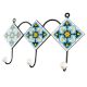 Turquoise Ceramic Tile Wall Hook
